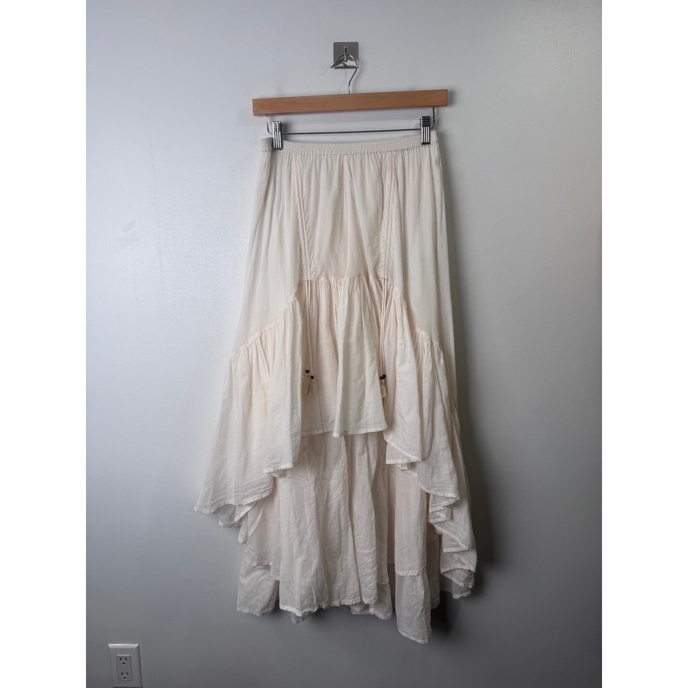 Spell & The Gypsy Collective Women Cream Maxi Skirt Boho Fairy Cottagecore Small